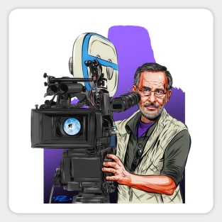 Steven Spielberg - An illustration by Paul Cemmick Sticker